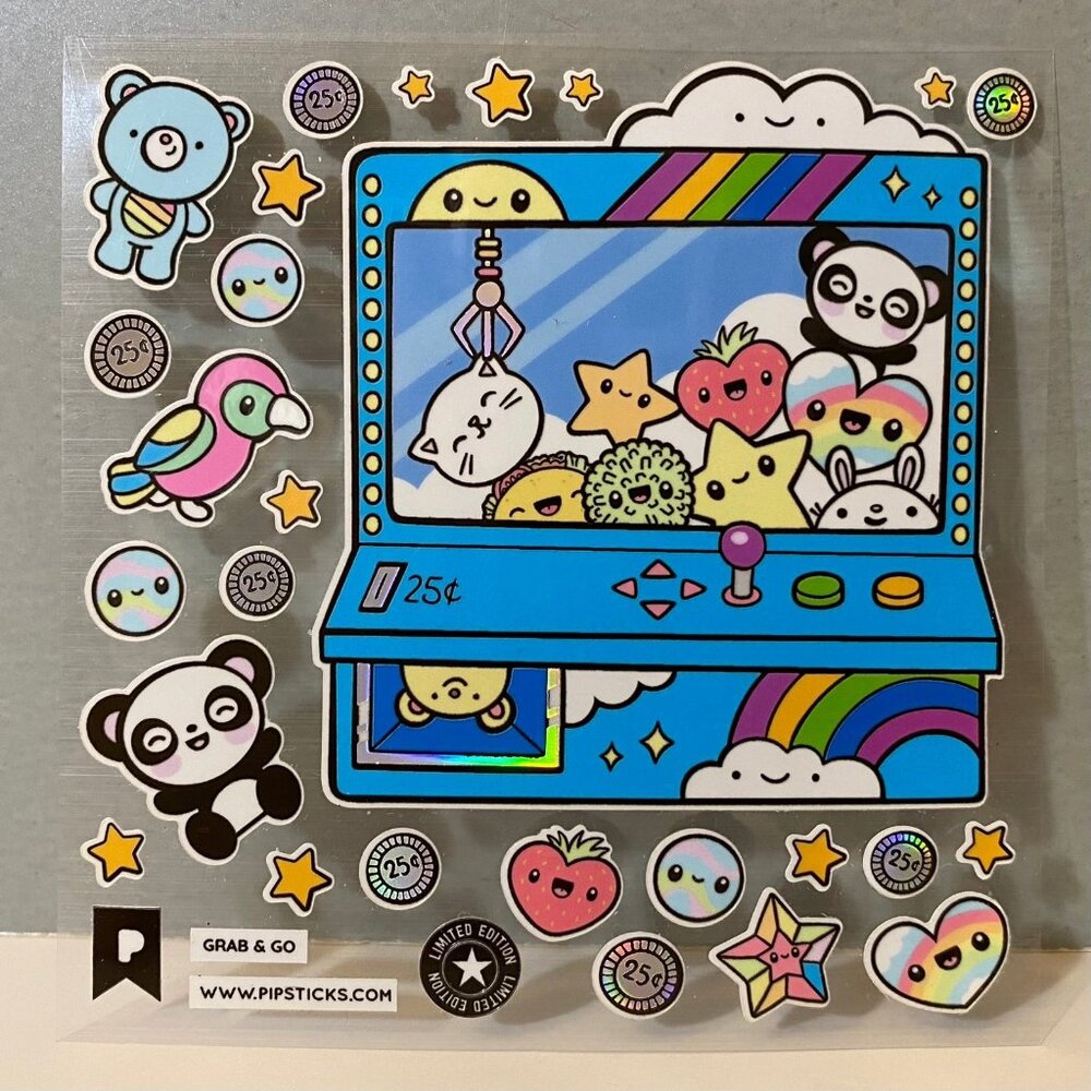 Pipsticks Grab & Go Arcade Stickers